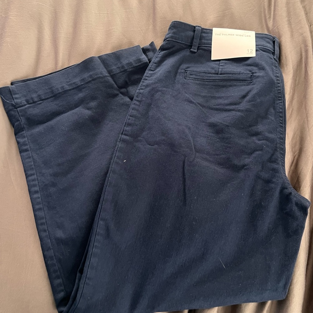 LOFT Women's Navy Trousers